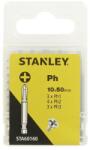 STANLEY Biti PH1, 2, 3, 50mm, 10 piese, Stanley (STA60160-XJ) - bricolaj-mag Set capete bit, chei tubulare