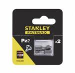 STANLEY Biti torsiune PZ2 x 25mm, 2 bucati, Stanley (STA62041-XJ) - bricolaj-mag Set capete bit, chei tubulare