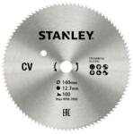 STANLEY Disc din otel pentru fierastrau circular 140x12.7mm, 100 dinti, Stanley (STA10080-XJ) - bricolaj-mag Disc de taiere
