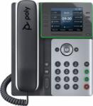 HP Poly Edge E320 VoIP Telefon + PoE - Fekete/Fehér (82M88AA)