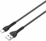 LDNIO LS 481 USB-A apa - USB-C apa 2.0 Adat és töltő kábel - Fekete (1m) (LS481 TYPE C)