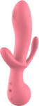 DreamToys Amour Triple Pleasure Vibe Claire Red Vibrator