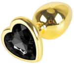 Rosy Dildo metalic Rosy Medium Heart Black Diamond - 4love - 83,00 RON