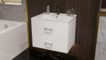Meblohand NOEL fürdőszoba szekrény + mosdóval 60 cm fehér színben - smartbutor