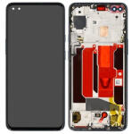  OnePlus Nord Előlap Keret+LCD Kijelző+Érintőpanel, Fekete, Gray Onyx (2011100196, AC2001, AC2003) Service Pack