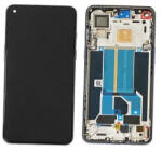  OnePlus Nord 2 5G Előlap Keret+LCD Kijelző+Érintőpanel, Fekete, Gray Sierra (2011100360, DN2101, DN2103) Service Pack