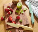 Tchibo 2 konyhai kés szettben Sárga gyümölcs- és zöldségkés Zöld univerzális kés