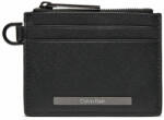 Calvin Klein Portofel Mic pentru Bărbați Calvin Klein Modern Bar Cardholder 4Cc W/Zip K50K511670 Ck Black Saffiano BEH