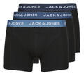 Jack & Jones Boxerek JACSOLID TRUNKS 3 PACK OP Fekete XL