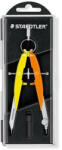  Körző készlet, precíziós, 2 darabos, STAEDTLER "Mars Comfort 556", neon sárga/narancs (COTS55600N3)