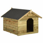 vidaXL Cușcă câine grădină, acoperiș detașabil, FSC, lemn pin tratat (45151)