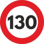 AVEX Autocolant Sticker "Limita Viteza" Reflectorizant - 130km/h