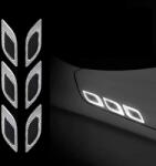 AVEX Set 2 stickere reflectorizante DIAMOND cu insertie Carbon 5D, culoare Argintie