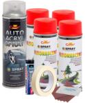 AVEX Kit complet reparatie si vopsire jante culoare Rosu Fluorescent, V4