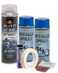 AVEX Kit complet reparatie si vopsire jante culoare Albastru Metalizat, V2