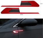 AVEX Set 2 stickere reflectorizante BUMERANG cu insertie Carbon 5D, culoare Rosie