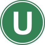 AVEX Eticheta, Autocolant Litera U, Autocolant Camion Litera U, Diamentru 22 cm