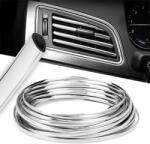 AVEX Rola Ornament Auto de tip "U" pentru muchii sau grila ventilatie, 15m liniari, culoare Crom SILVER