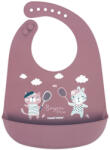 Canpol babies Силиконов лигавник с джоб Canpol - Bonjour Paris, Червен (74/027_red)