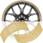 AVEX Set 16 inele din autocolant pentru jante culoare Gold Lucios