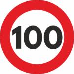 AVEX Autocolant Sticker "Limita Viteza" Reflectorizant - 100km/h