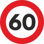 AVEX Autocolant Sticker "Limita Viteza" Reflectorizant - 60km/h