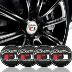AVEX Set 4 buc. ornament central janta, model "F1 Black", diametru 5cm