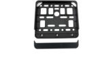 AMIO Suport numar inmatriculare negru pentru scooter 11.4 x 14cm