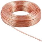 AVEX Rola cablu pentru boxe, 2 x 1.5 mm, lungime 10m, culoare rosu/transparent