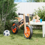 vidaXL egyensúlyozó-kerékpár gyerekeknek narancssárga nyomattal (358362)