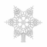  Karácsonyfa csúcsdísz - hópehely alakú - 20 x 20 cm - ezüst (GL-58608B)