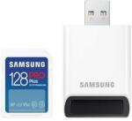 Samsung SD PRO Plus MB-SD128SB/WW, 128 GB, SDXC, Fehér memóriakártya és memóriakártya olvasó szett (MB-SD128SB/WW)