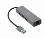 Gembird USB AM Gigabit Network Adapter With 3-port USB 3.0 Hub Grey (A-AMU3-LAN-01) - hardwarezone