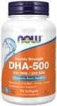 NOW DHA-500, Double Strength - Extra Erős Omega-3 Zsírsavak (90 Lágykapszula)