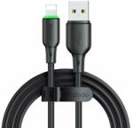 Mcdodo Cablu Mcdodo USB compatibil Lightning Alpha Series Silicone Fast Charging, LED, 1.2m, Negru (CA-4741)