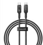 Baseus Cablu de date Baseus P10355800221-01, USB-C male - USB-C male, 2m, Black (P10355800221-01)
