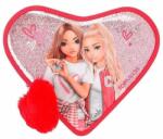 TOPModel Topmodell szív alakú tolltartó, rózsaszín, szívecskékkel és flitterekkel, Fergie és Candy (NW3497616)