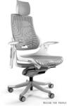 UNIQUE WAU ELASTOMER ergonomikus irodai szék, fehér váz-szürke
