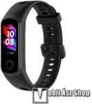  Okosóra szíj - szilikon - FEKETE - 95 +124mm hosszú - HUAWEI Honor 5i / HUAWEI Band 4