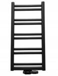 REGNIS Retro, fűtőelem 440x1280mm központi csatlakozással 50mm, 503W, matt fekete, RETRO128/40/D5/FEKETE (RETRO128/40/D5/BLACK)