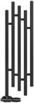 REGNIS sertés, fűtőelem 320x1600mm, egylyukú jobb alsó csatlakozással 50mm, 852W, fekete matt, PORK160/30/PD50/FEKETE (PORK160/30/PD50/BLACK)