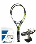 Babolat Teniszütő Babolat Pure Aero 98 2 Pack - grey/yellow/white + ajándék húr + ajándék húrozás