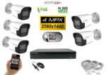 Monitorrs Security - IP kamerarendszer 5 kamerával 4 Mpix - 6024K5