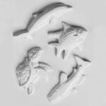 ArtExport Hobbyművész műanyag öntőforma - halacskák, teknőc, 4 db