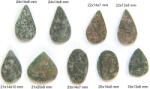  Cabochon Aventurin cu Mica Druzy cu Gaura - Oval - Picatura cu Gaura Laterala - 18-24x13-20x7-10 mm - 1 Buc