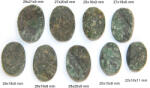  Pandantiv Aventurin cu Mica Druzy - Oval - cu Gaura Laterala 22-29x15-21x8-11 mm - 1 Buc