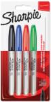 Sharpie Комплект перманентни маркери Sharpie, F, 4 цвята, блистер (27667-А)