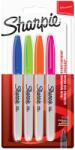 Sharpie Комплект перманентни маркери Sharpie, F, 4 забавни цвята, блистер (27669-А)