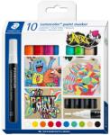 STAEDTLER Комплект маркери Staedtler Lumocolor Paint 349, акрилни, 10цвята (31097-А)