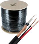 TSY Cable Cablu coaxial RG59 + alimentare 2x0.75, 305m, negru TSY-RG59+2X0.75-B